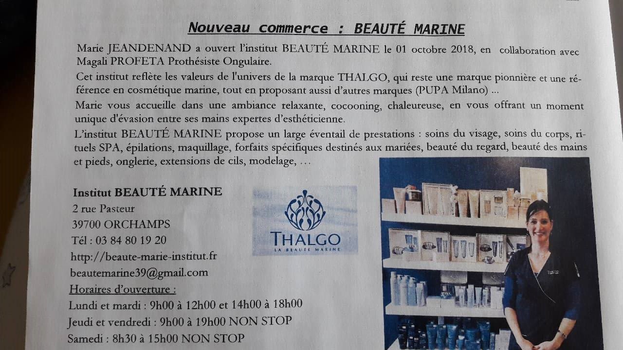 Article dans L'Orchampois journal de la commune , le 16/03/19