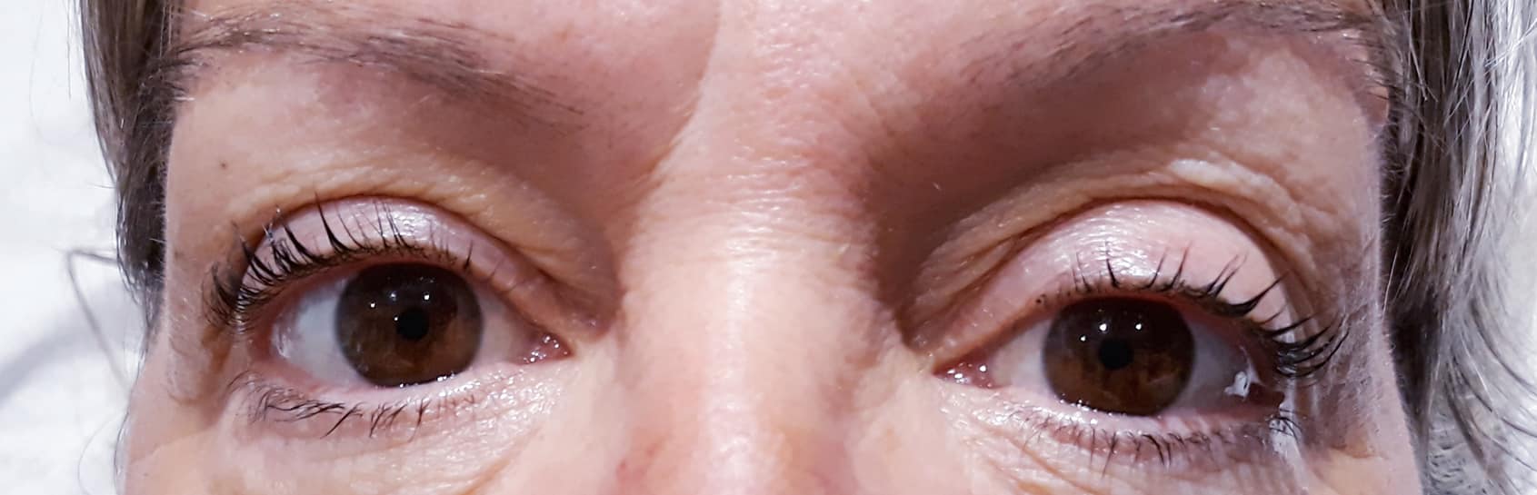 rehaussement de cils + teinture